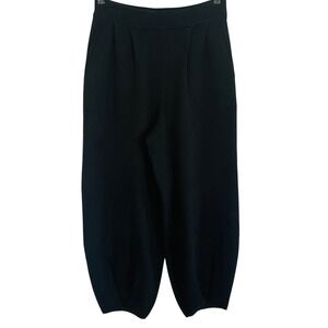 Free People Black High-Waist Relaxed Trousers
